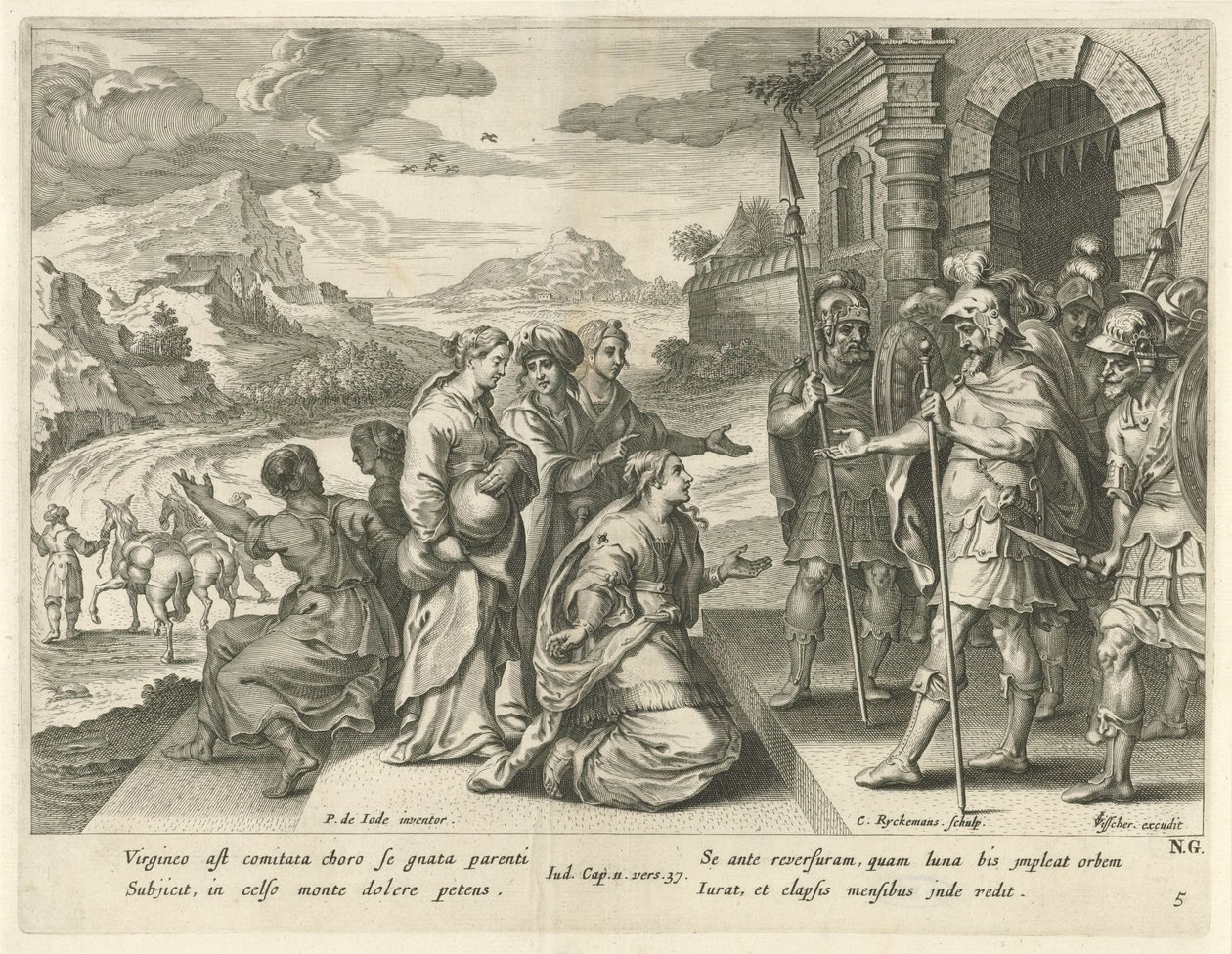Jephté permet à sa fille d