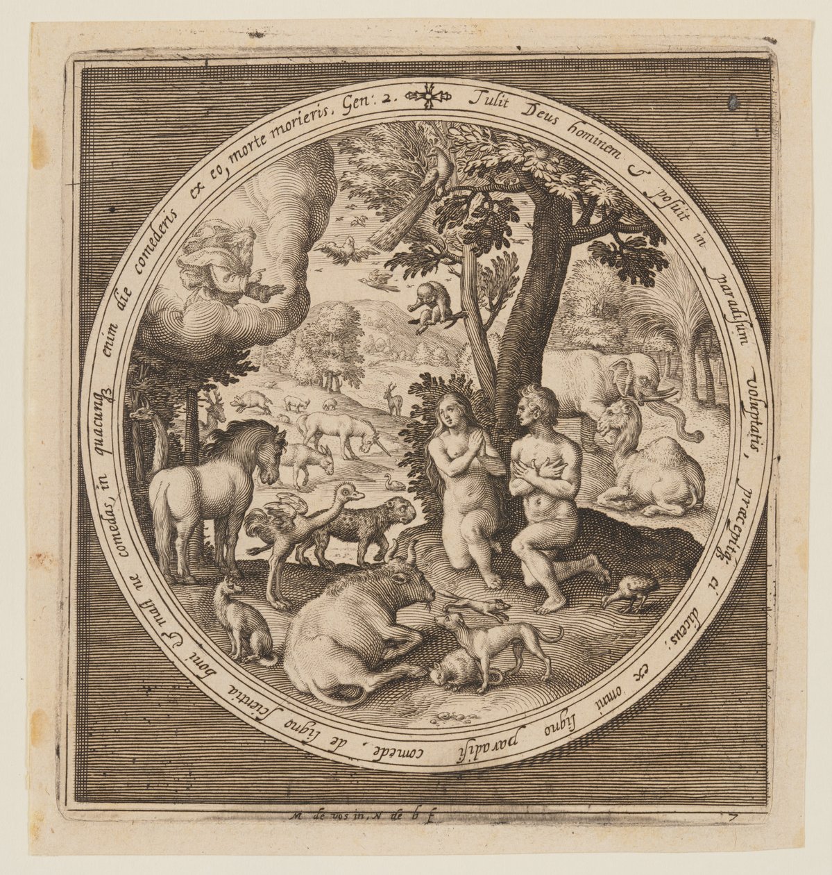 Adam et Eve au Paradis, de la Création à l