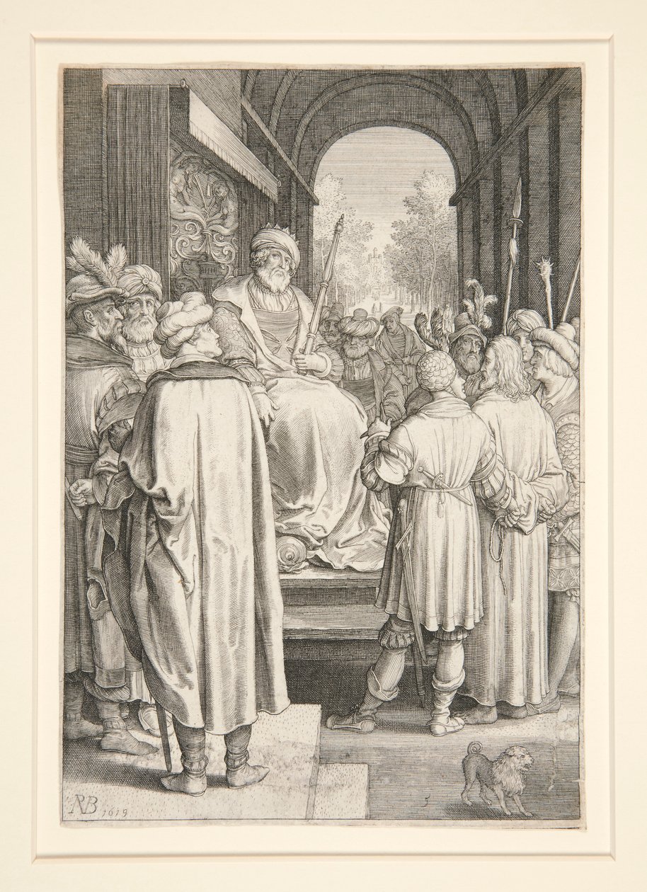 Christ devant Pilate (Série de la Passion) - Nicolaes de Bruyn