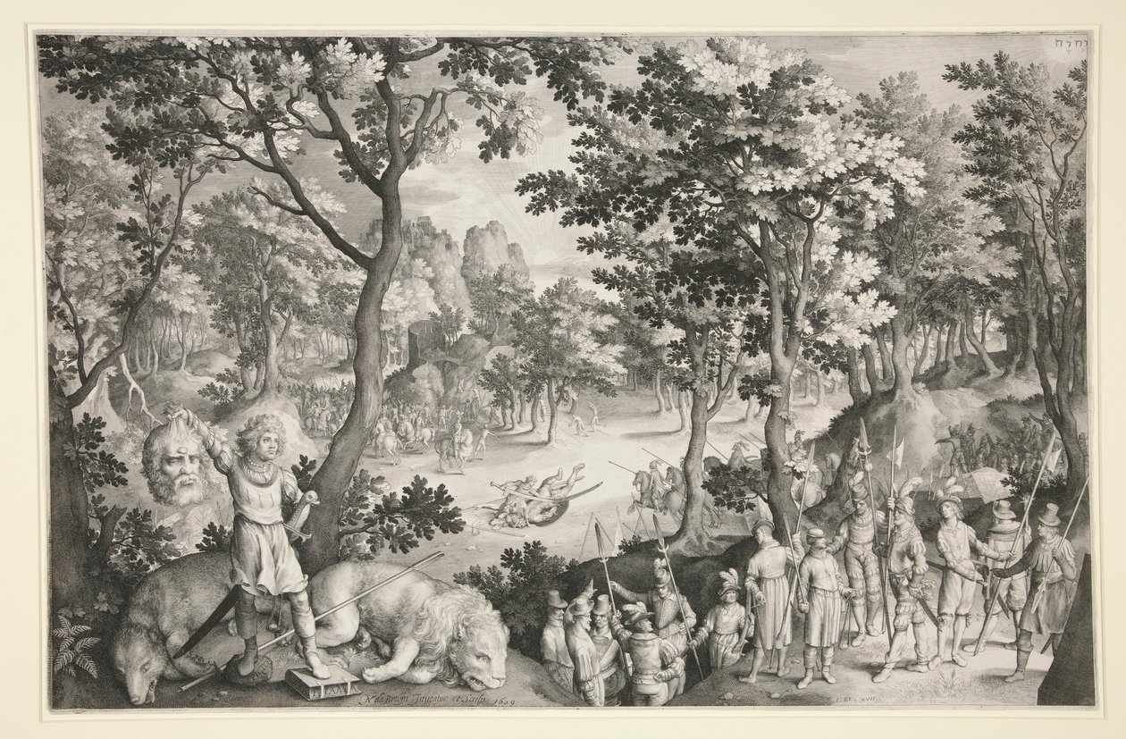 David et Goliath - Nicolaes de Bruyn