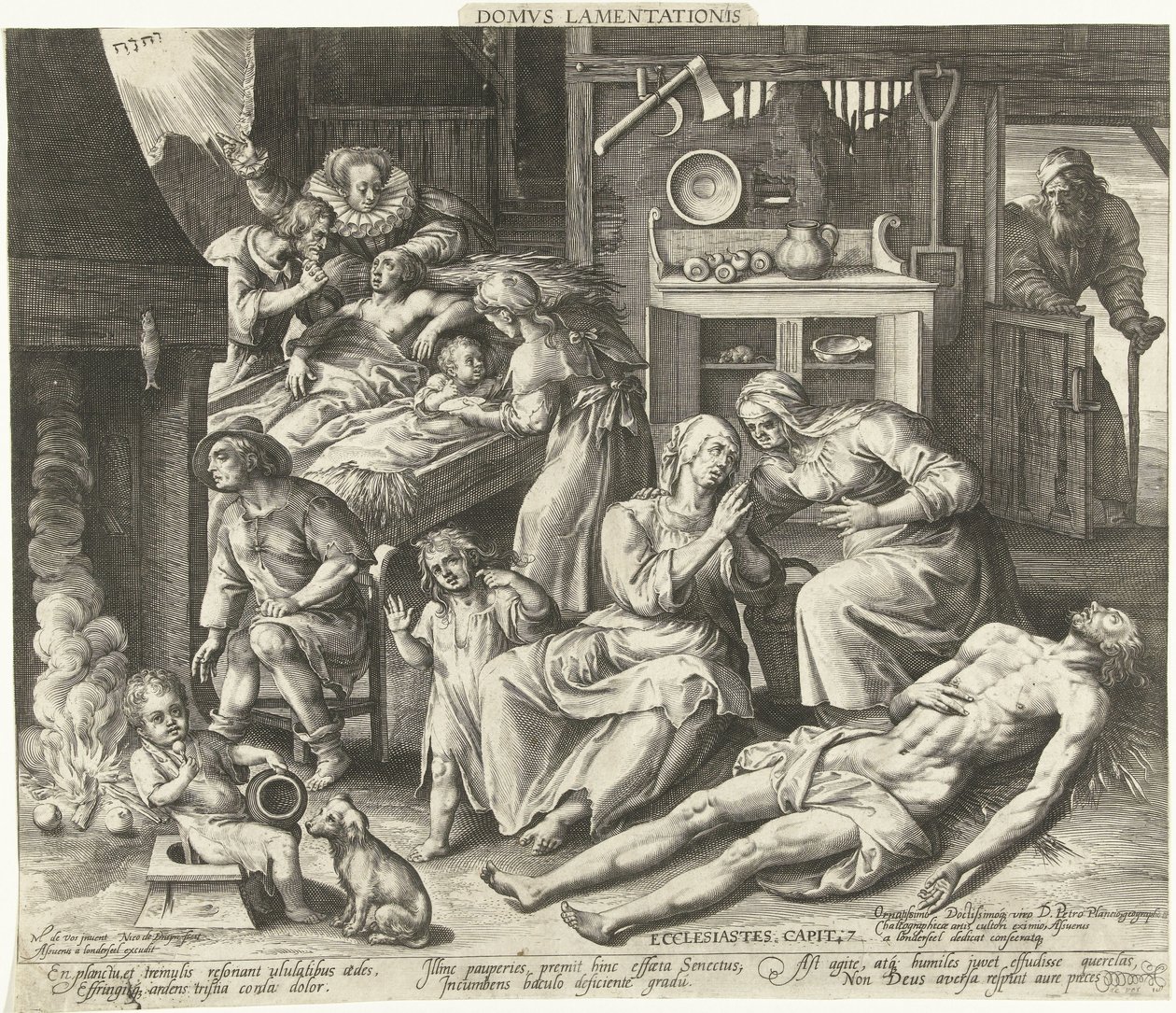 Une maison en deuil - Nicolaes de Bruyn