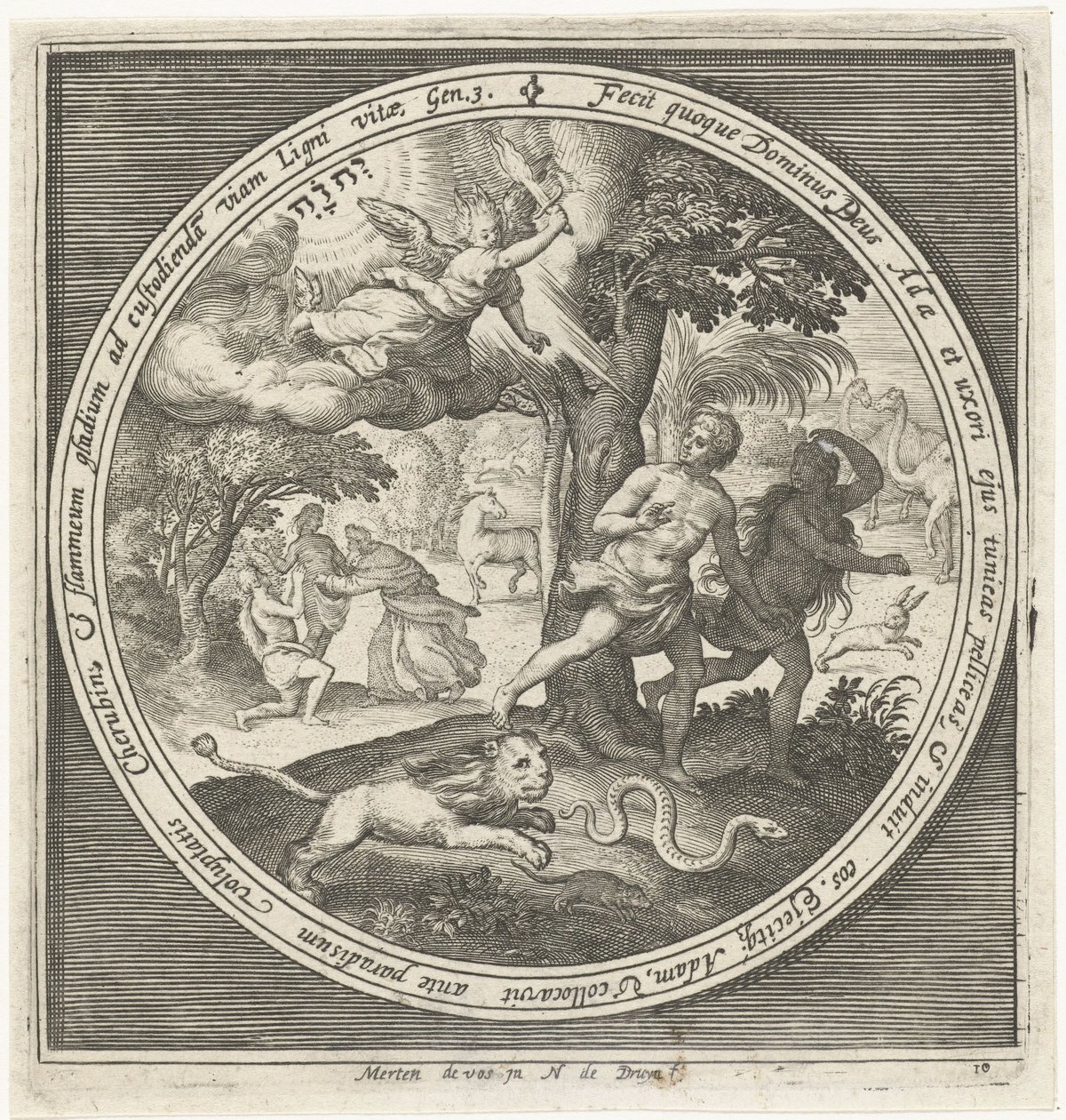 Expulsion du Paradis - Nicolaes de Bruyn