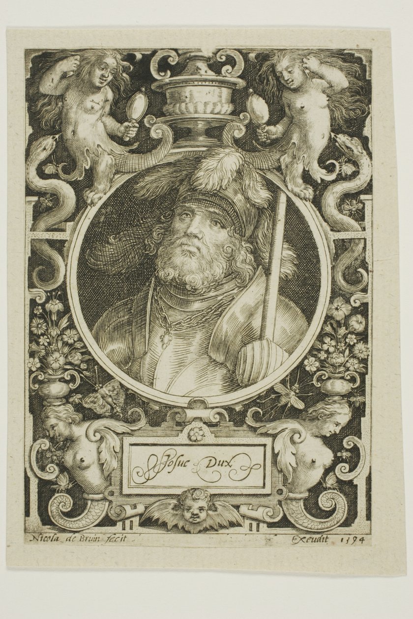 Joshua, quatrième planche des Neuf Dignes - Nicolaes de Bruyn