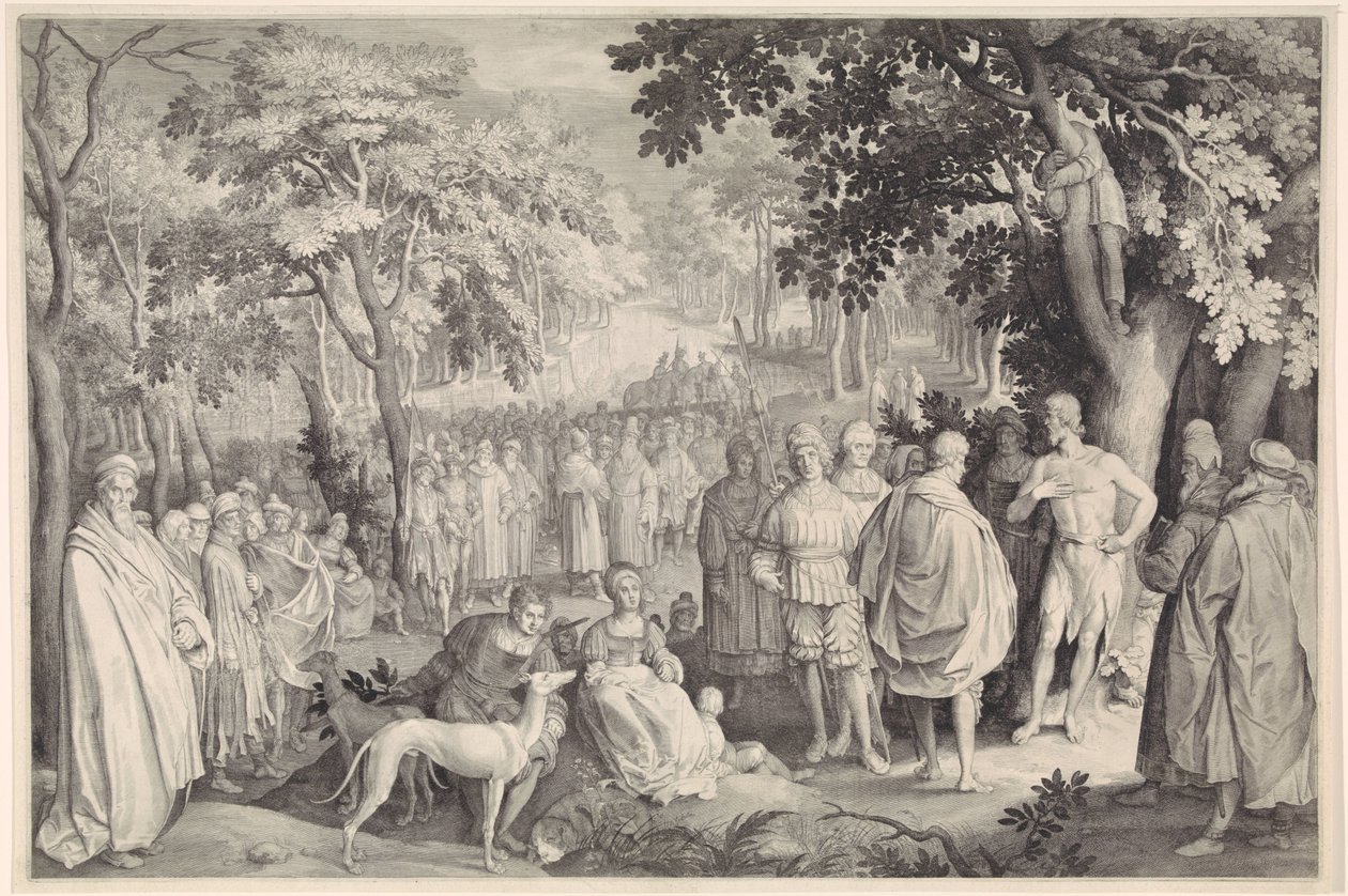 Prédication de Jean-Baptiste - Nicolaes de Bruyn