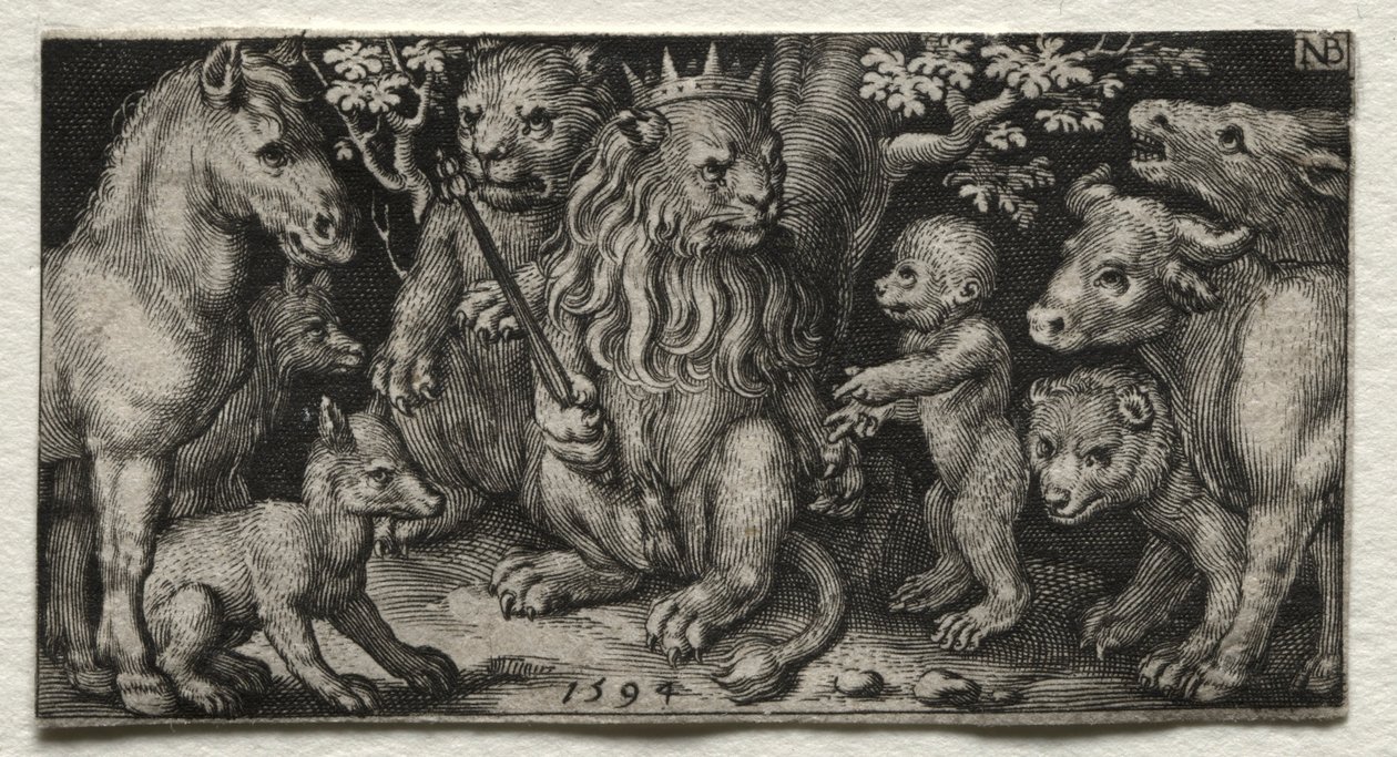 Le roi des bêtes, 1594 - Nicolaes de Bruyn