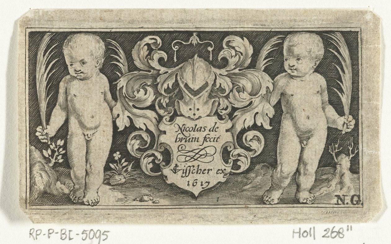 Titelprent avec deux enfants avec une feuille de palmier à côté d