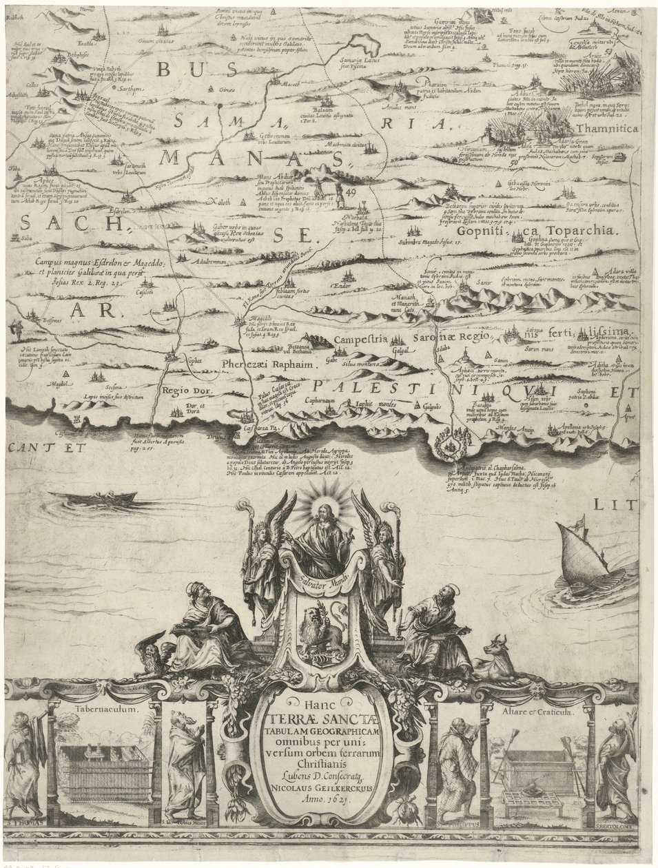 Carte de Palestine - Nicolaes van Geelkercken