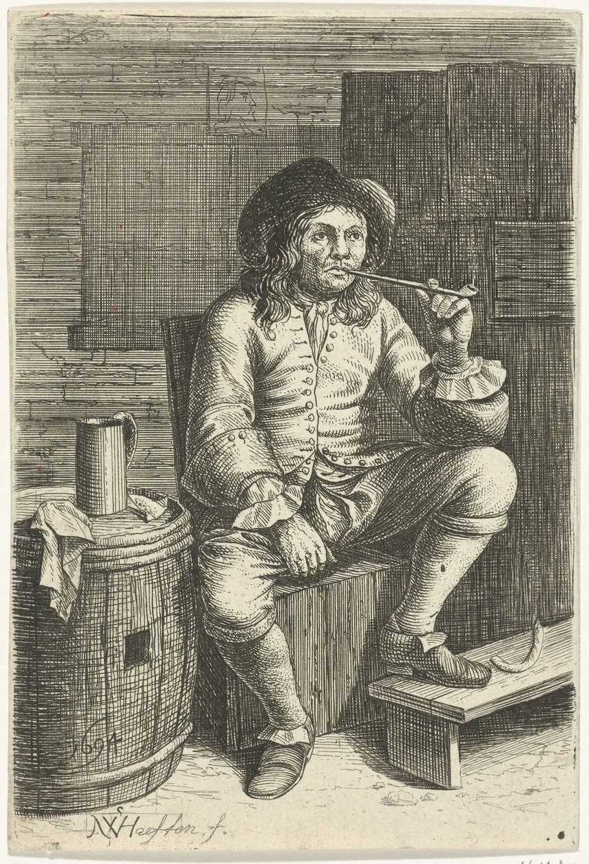 Homme fumant - Nicolaes van Haeften