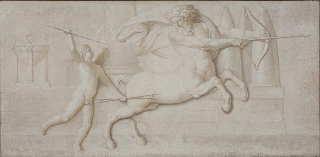 Achille et le centaure Chiron - Nicolai Abildgaard