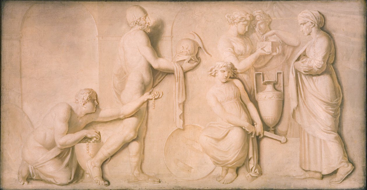 Achille et les filles de Lycomède - Nicolai Abildgaard