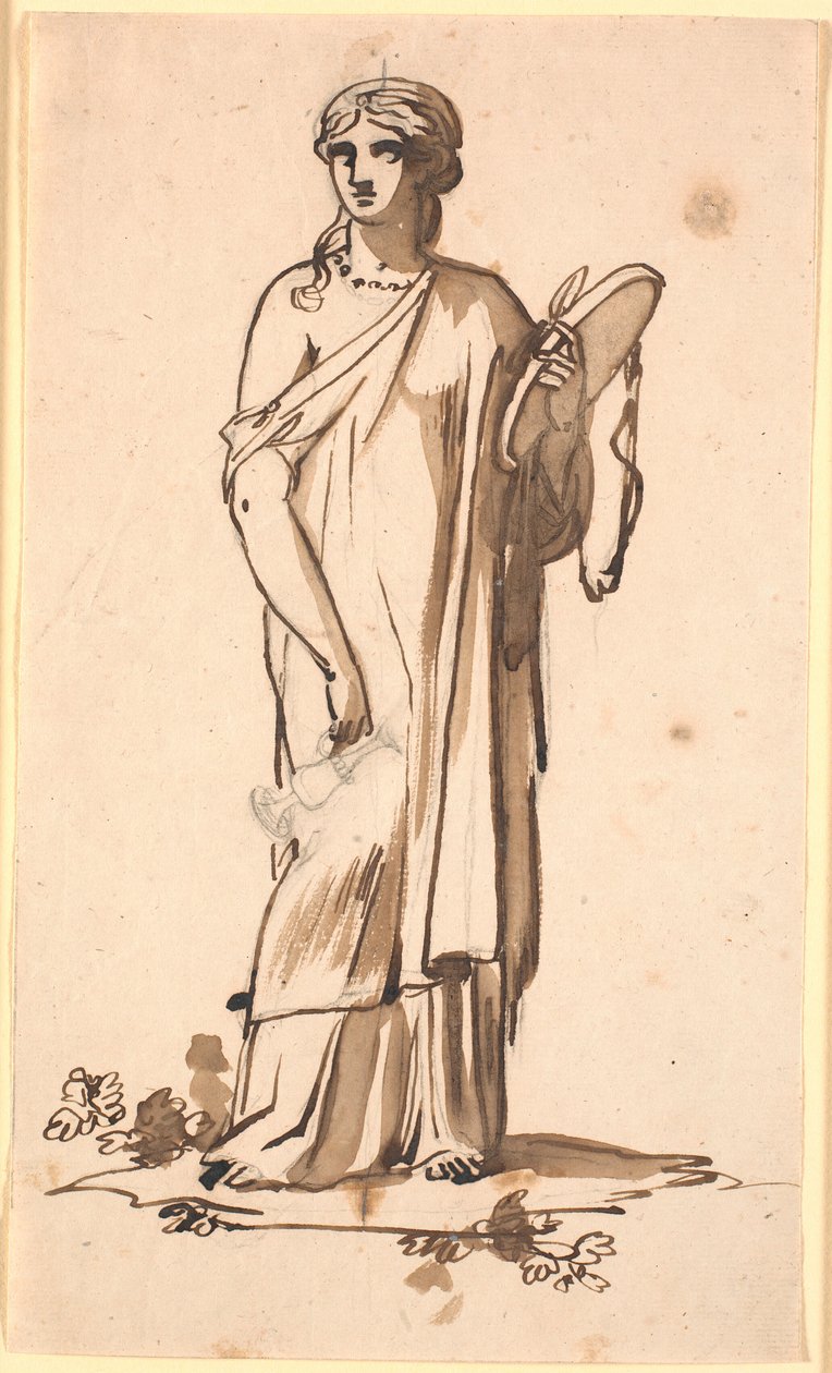 Une figure féminine avec une cruche dans la main droite - Nicolai Abildgaard