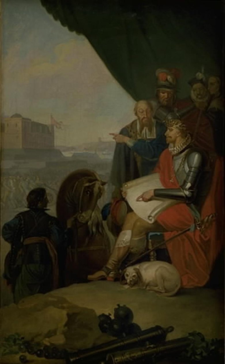 Frédéric II construit le château de Kronborg à Elsinore - Nicolai Abildgaard