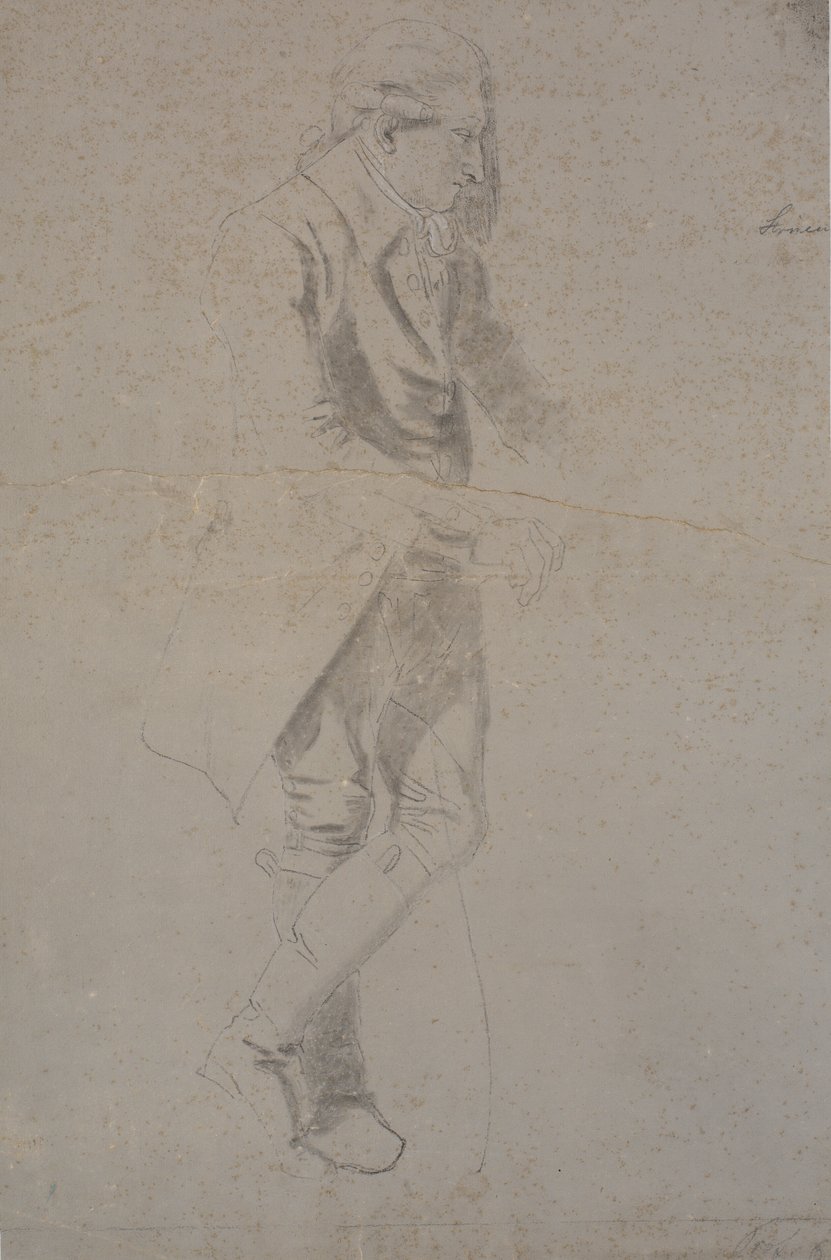 Homme debout avec un costume vers 1770. Struensee? - Nicolai Abildgaard