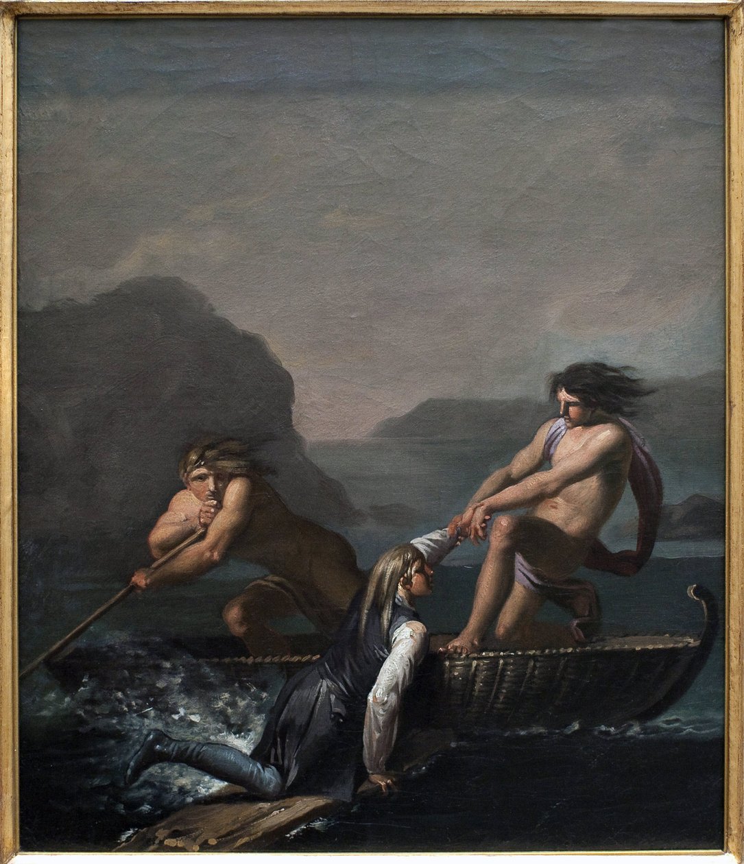 Le naufrage Niels Klim sauvé par deux Quamites - Nicolai Abraham Abildgaard