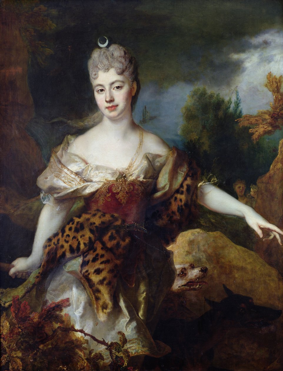 Portrait de Mademoiselle de Barral en Diane, vers 1714 - Nicolas de Largillière