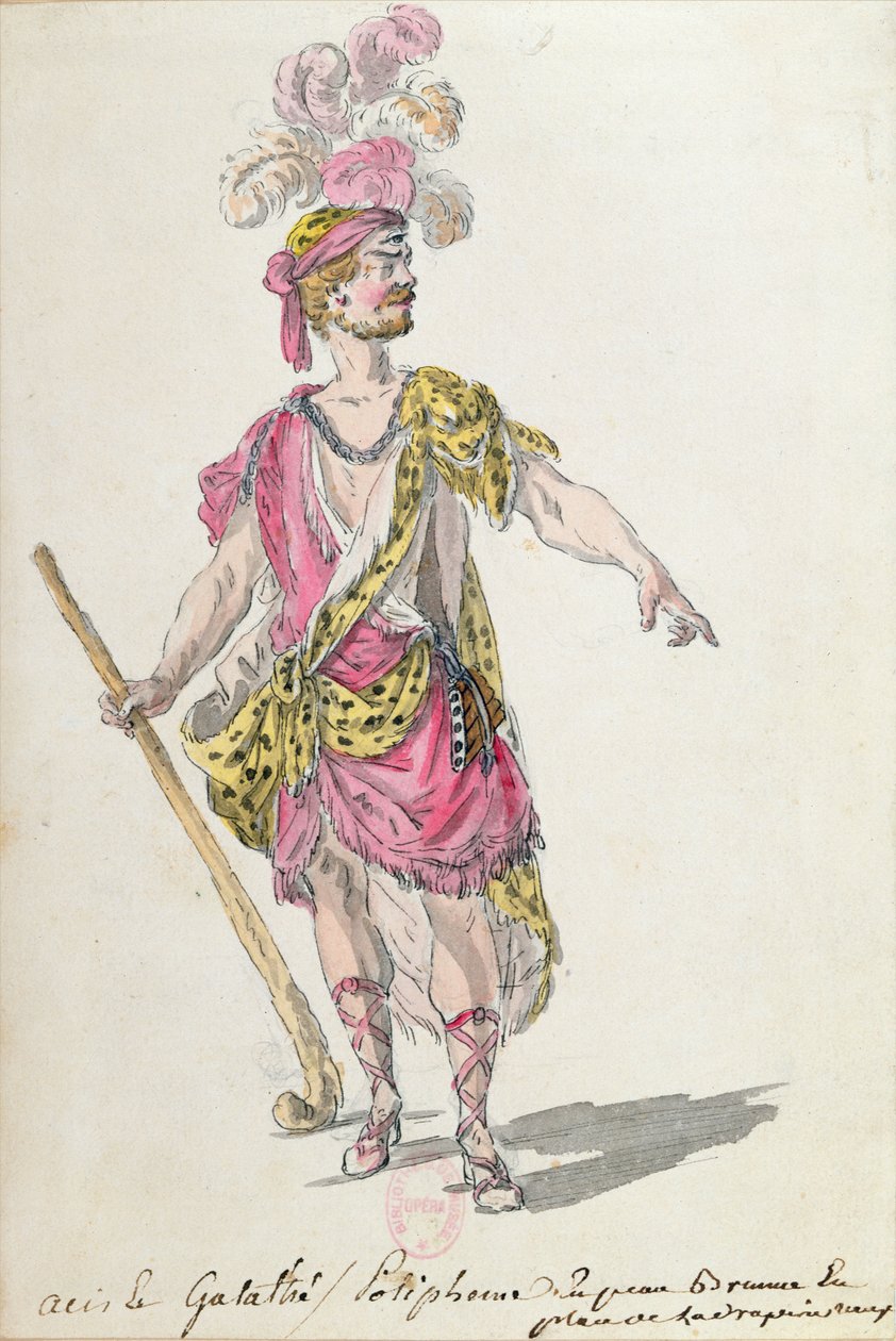 Costume pour une représentation à Paris en 1762 de l