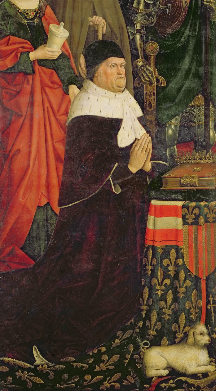 Triptyque de Moïse et le Buisson ardent, (détail) de René I d