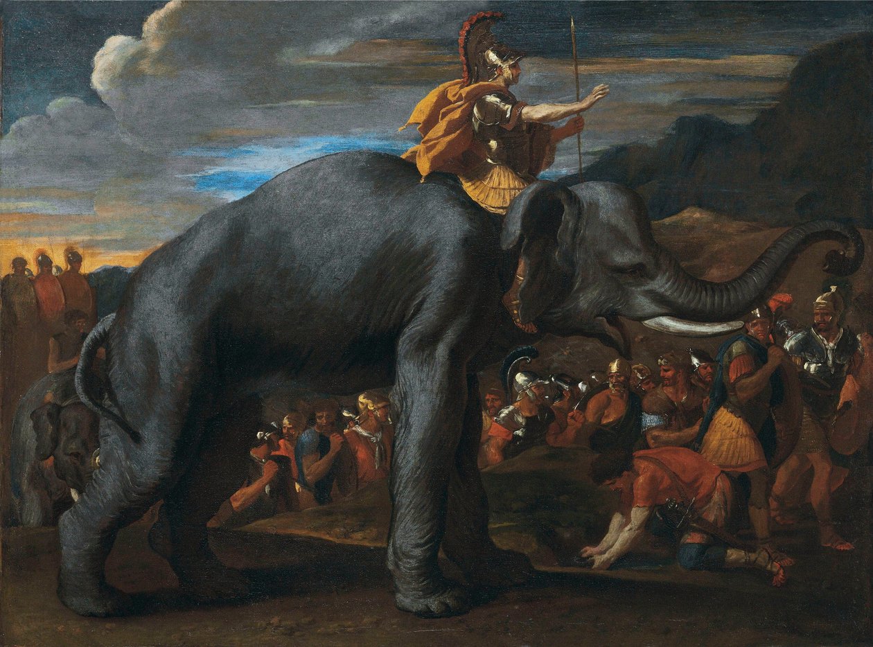 Hannibal traversant les Alpes à dos d
