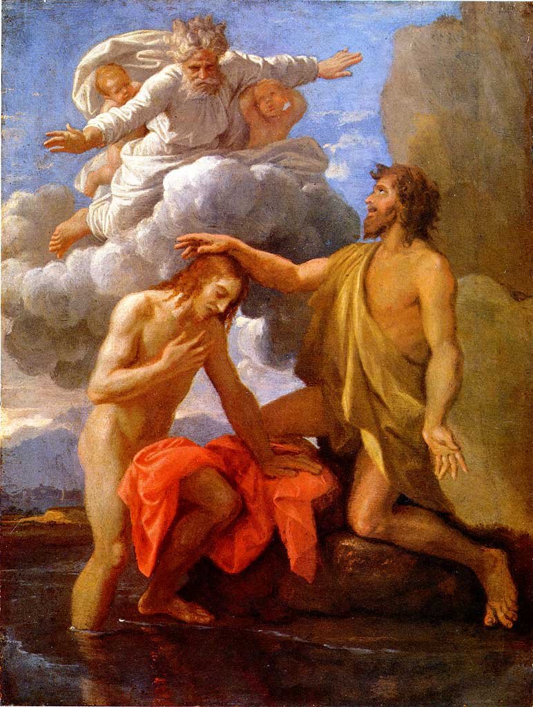 Saint Jean baptisant le Christ - Nicolas Poussin