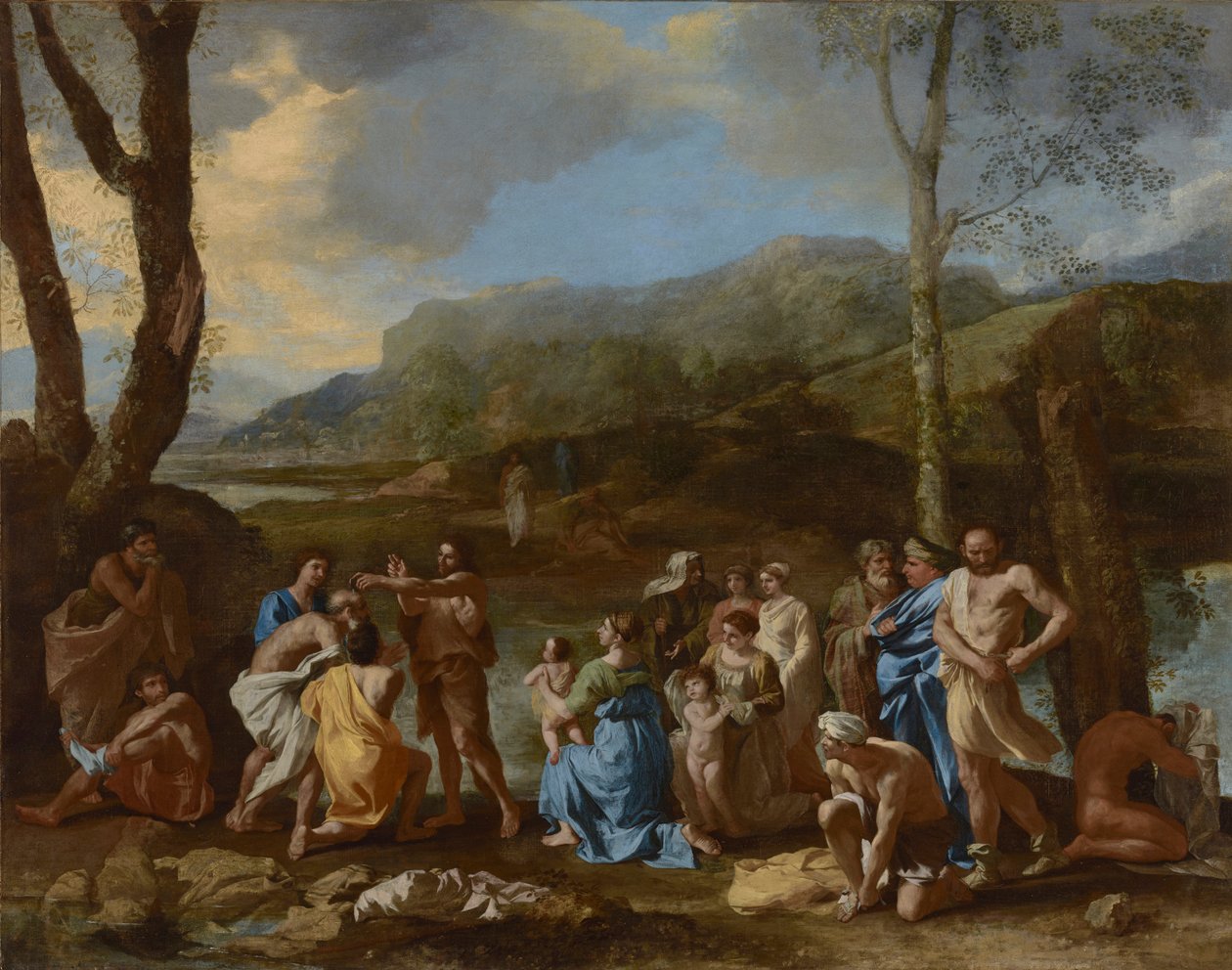 Saint Jean baptisant dans le Jourdain - Nicolas Poussin