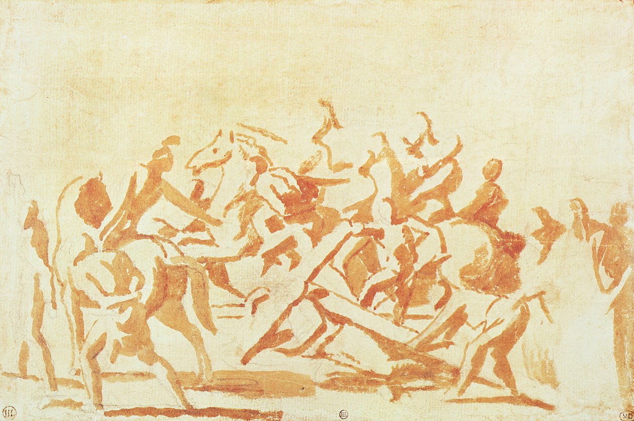 Étude du Christ portant la croix - Nicolas Poussin