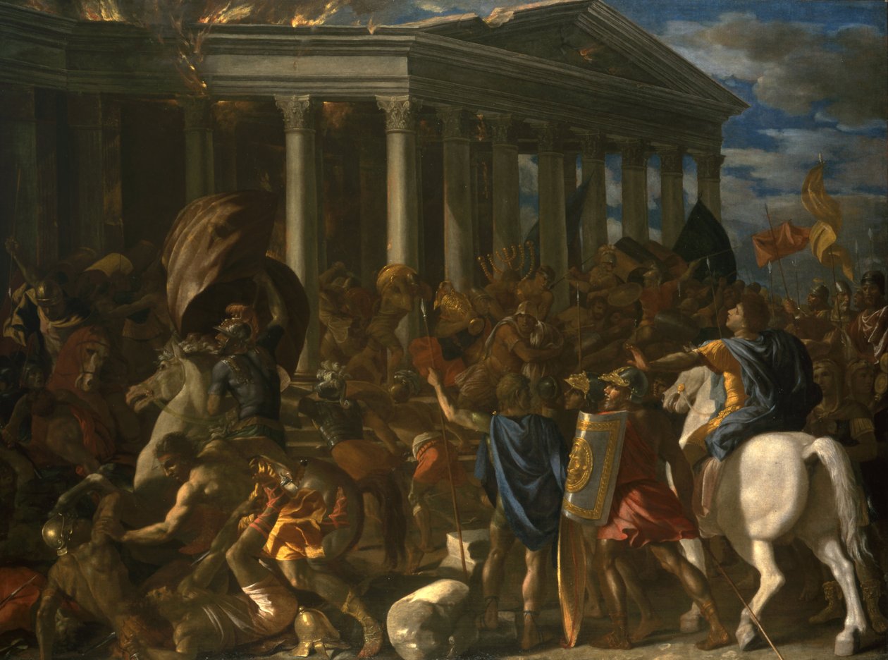 La destruction et le sac du Temple de Jérusalem - Nicolas Poussin