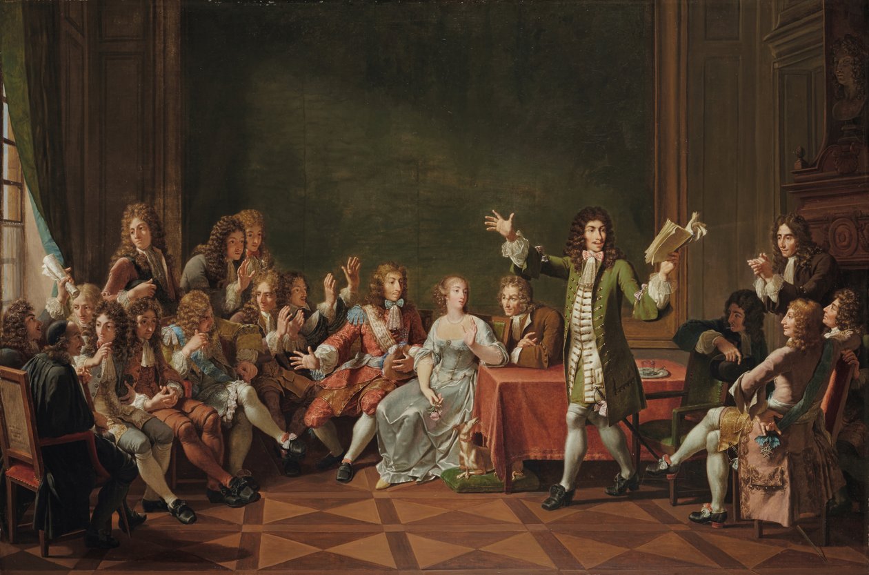 Molière lisant Tartuffe chez Ninon de Lenclos - Nicolas Andre Monsiau