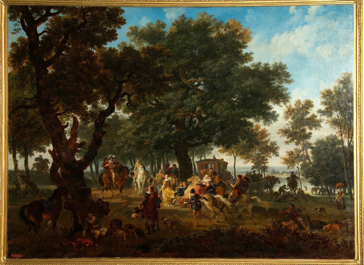 Partie de chasse du roi de France Henri IV (1553-1610) et de sa suite - Nicolas Antoine Taunay