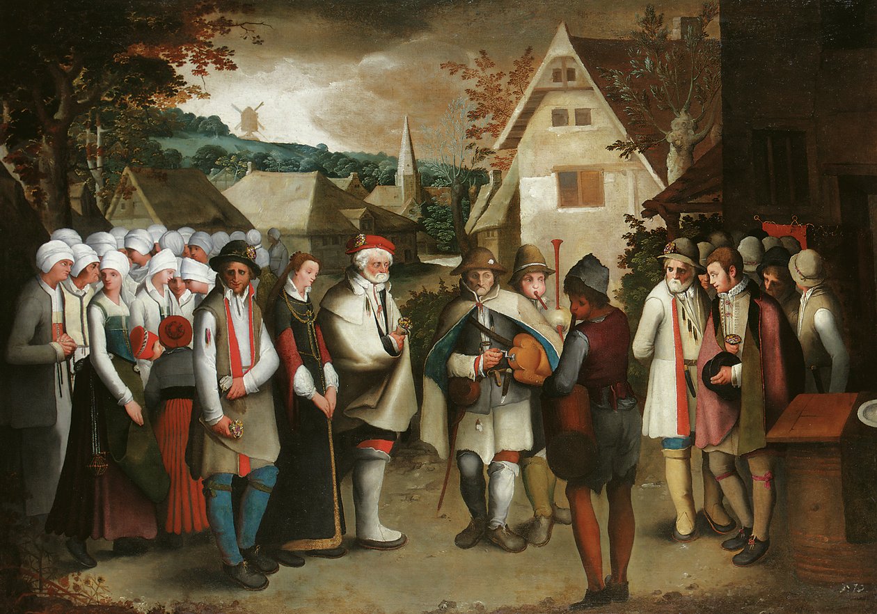 Une procession de mariage à travers une ville - Nicolas Baullery