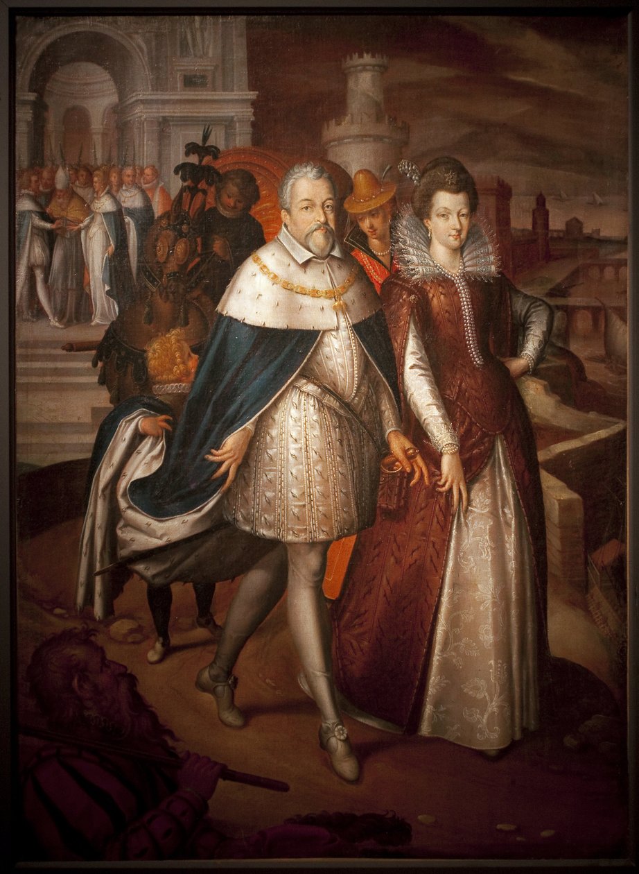 Portrait de François I de Medicis et de sa fille Marie de Medicis - Nicolas Baullery