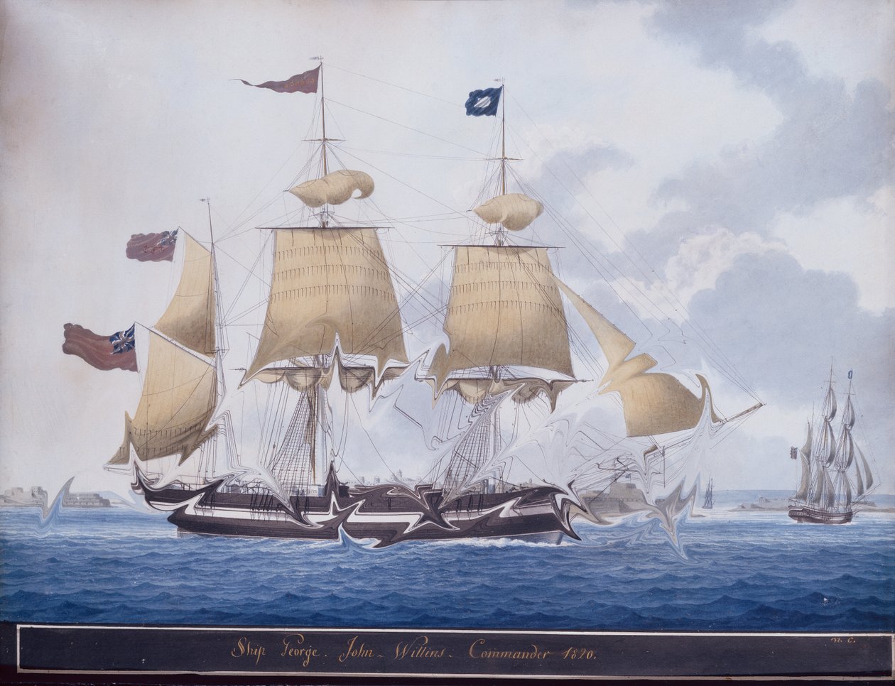 Le Trois-mâts George au large du port de La Valette, Malte - Nicolas Cammillieri of Malta