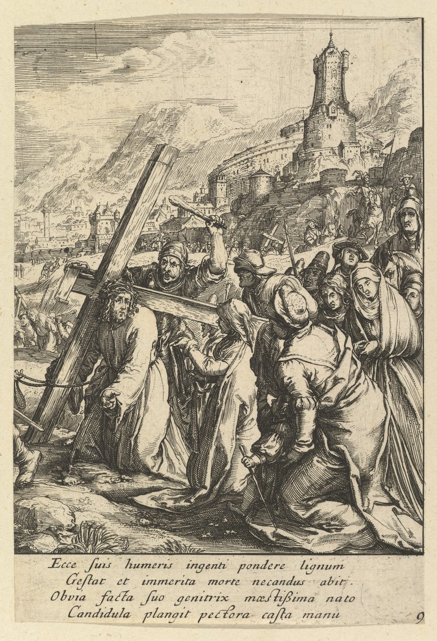 Le Christ portant la croix, de La Passion du Christ - Nicolas Cochin
