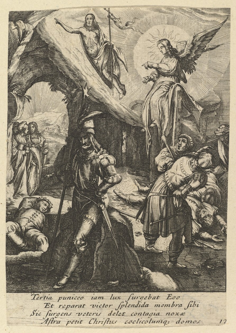 La Résurrection, de La Passion du Christ, milieu XVIIe siècle - Nicolas Cochin