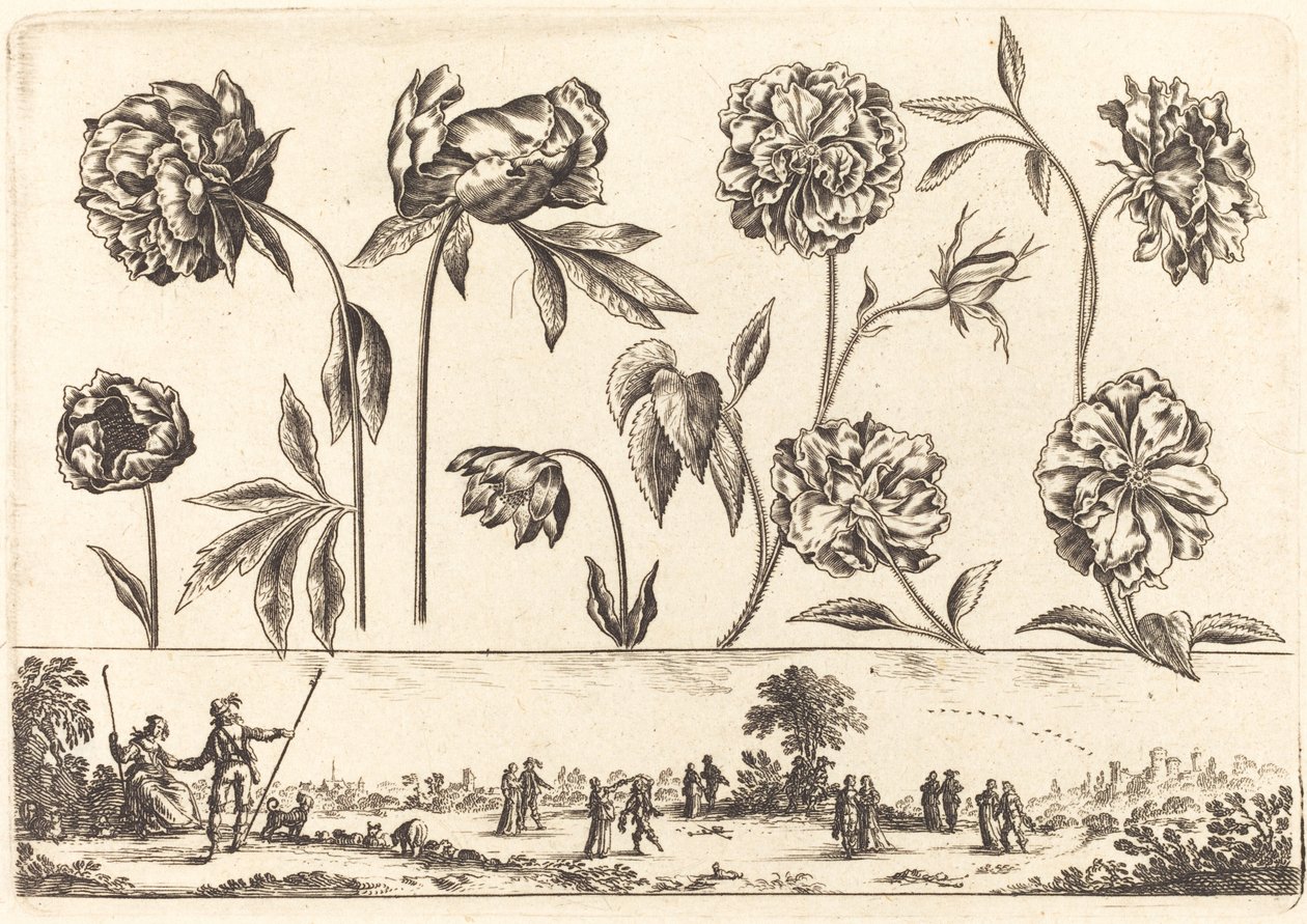 Impression de fleurs n°7 - Nicolas Cochin after Balthasar Moncornet