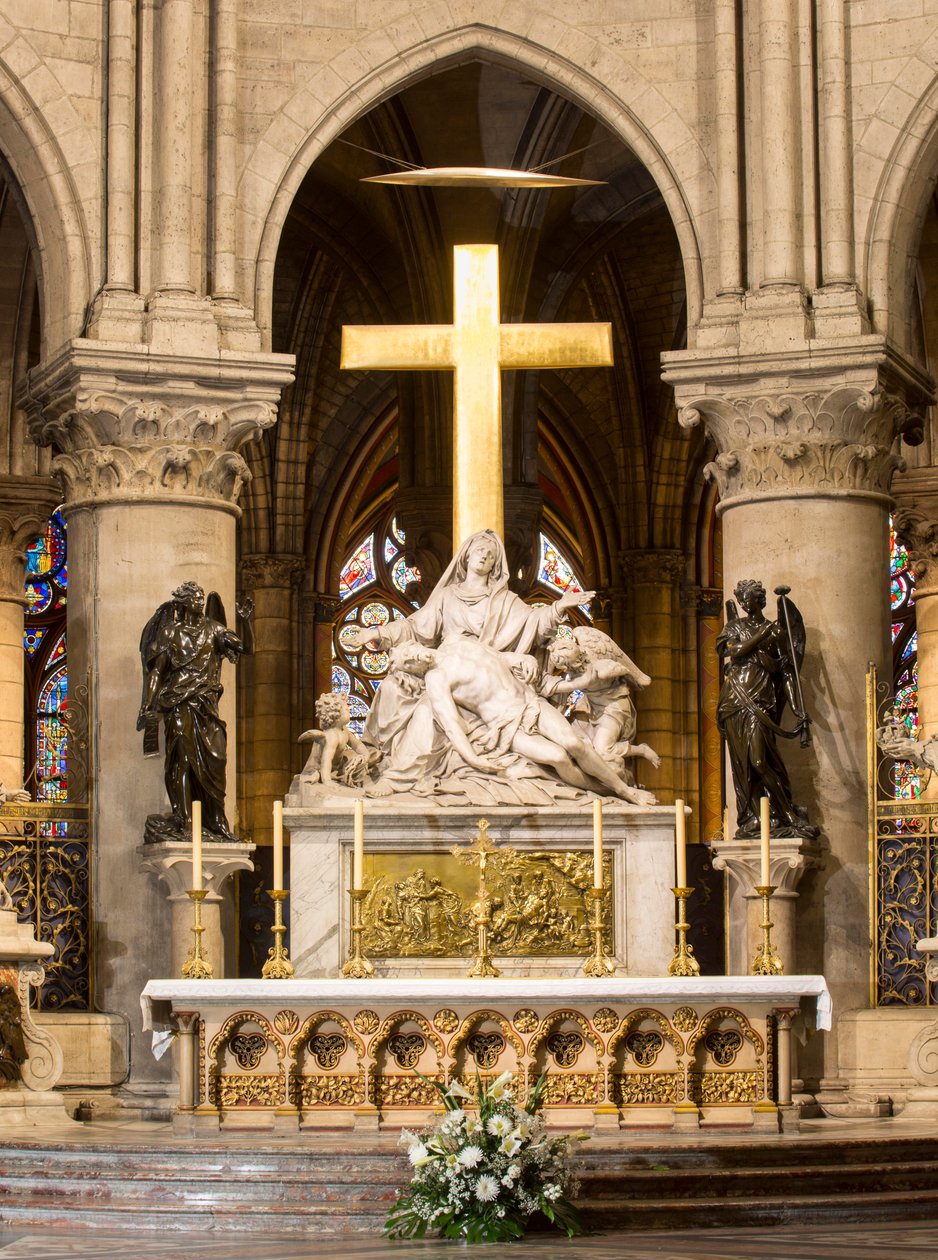 Descente de croix, maître-autel, Notre-Dame, Paris, vers 1695-1705 (marbre) - Nicolas Coustou