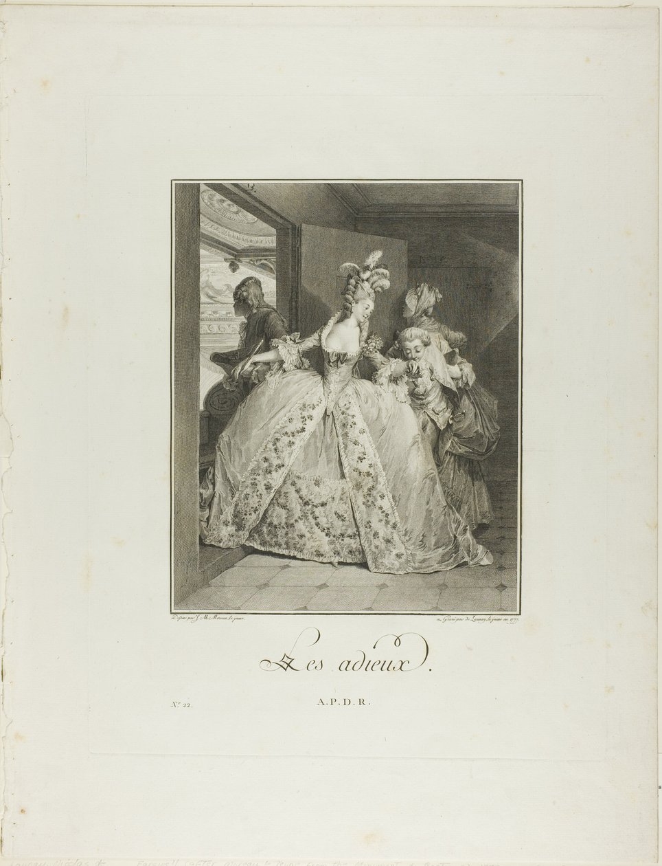 Adieux, du Monument du Costume Physique et Moral de la fin du Dix-huitième siècle - Nicolas Delaunay