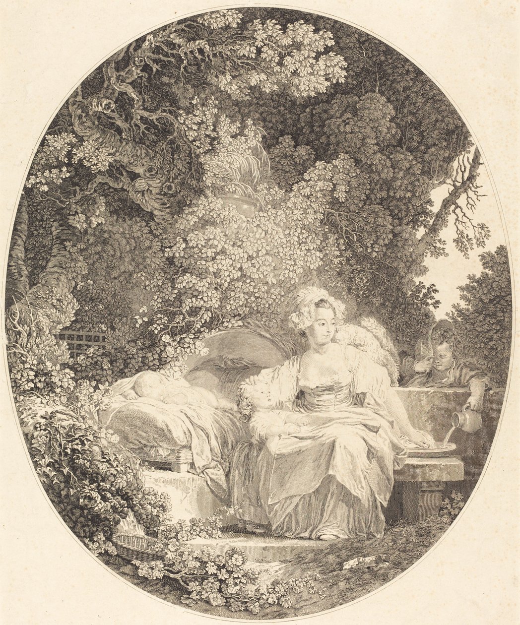 La Bonne Mère - Nicolas Delaunay after Jean Honoré Fragonard
