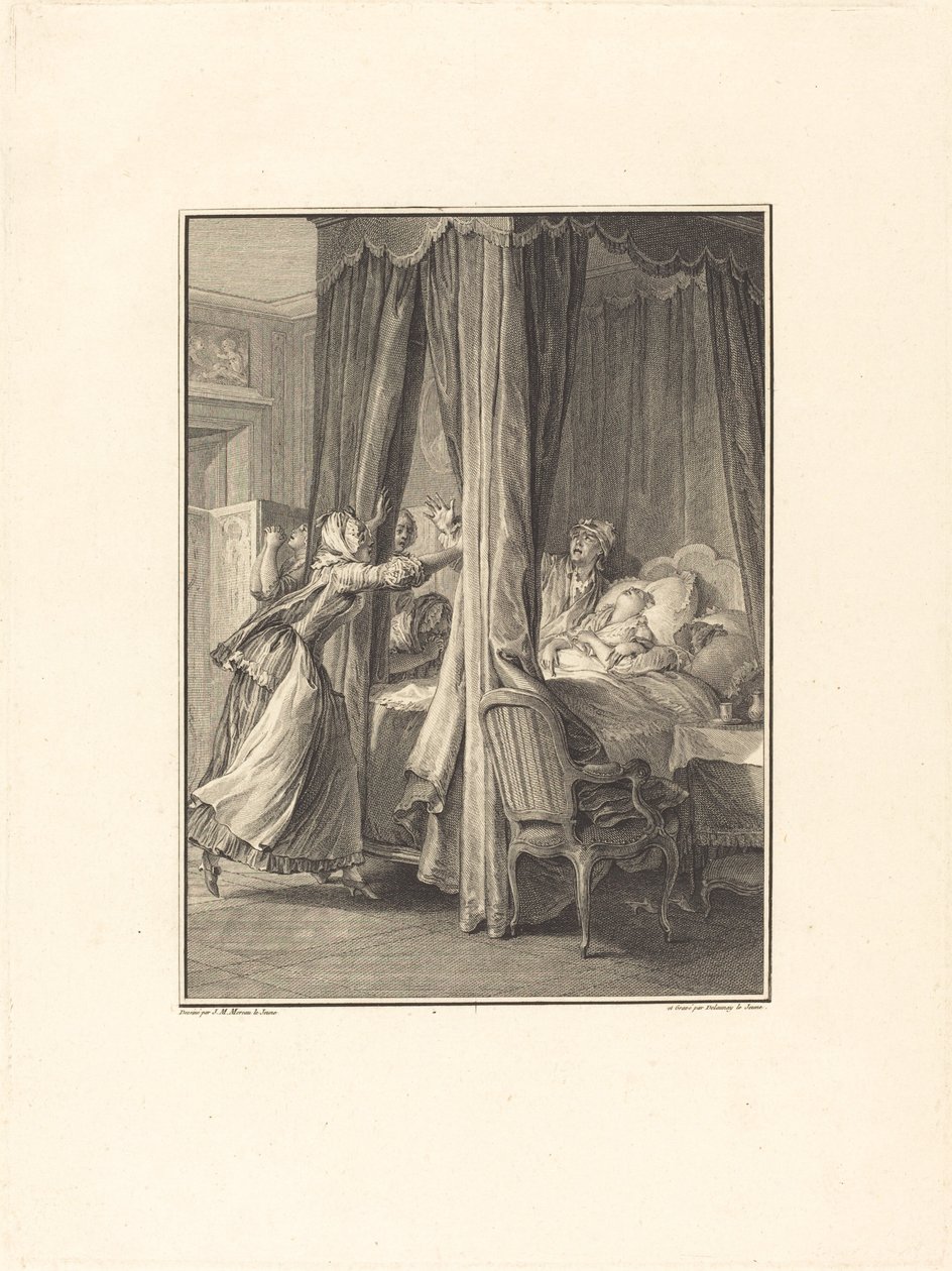 Mort de Julie - Nicolas Delaunay after Jean Michel Moreau