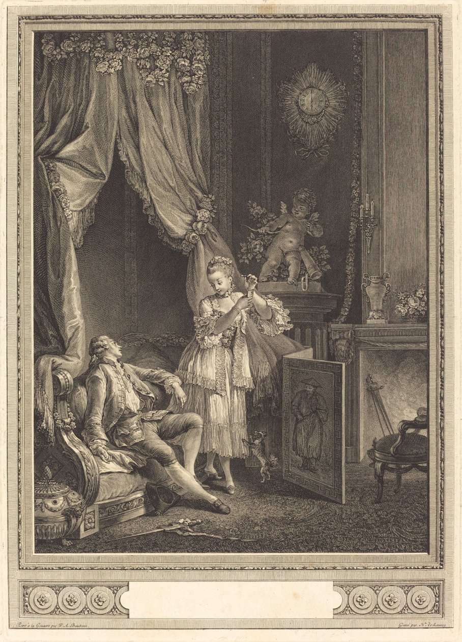 Le Carquois épuisé - Nicolas Delaunay after Pierre Antoine Baudouin