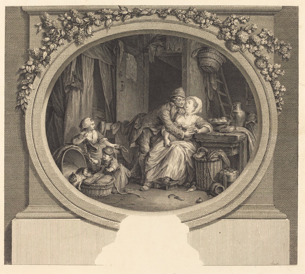 La Félicité villageoise - Nicolas Delaunay after Sigmund Freudenberger