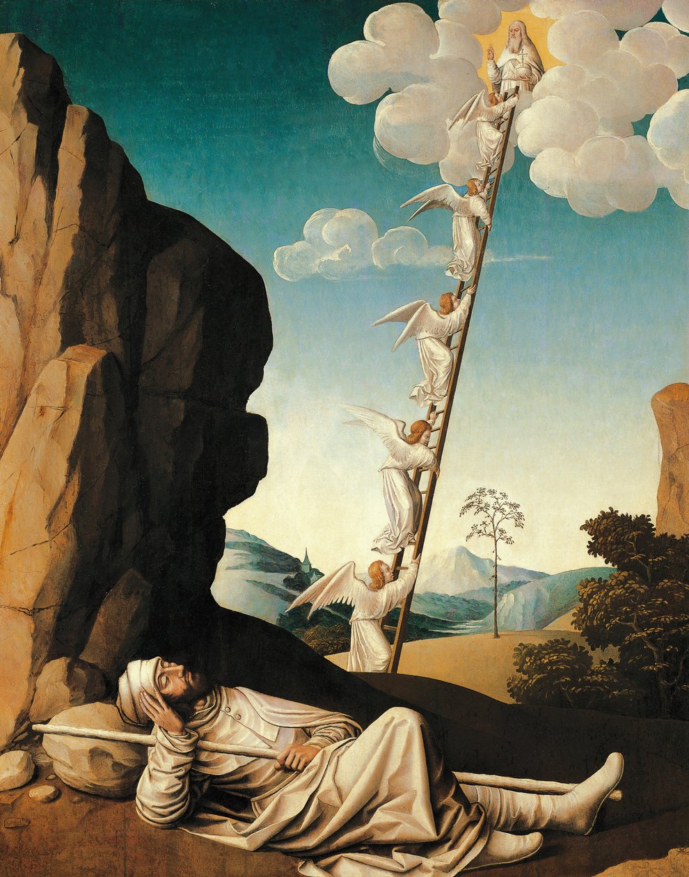 Le rêve de Jacob, vers 1500, par Nicolas Dipre - Nicolas Dipre