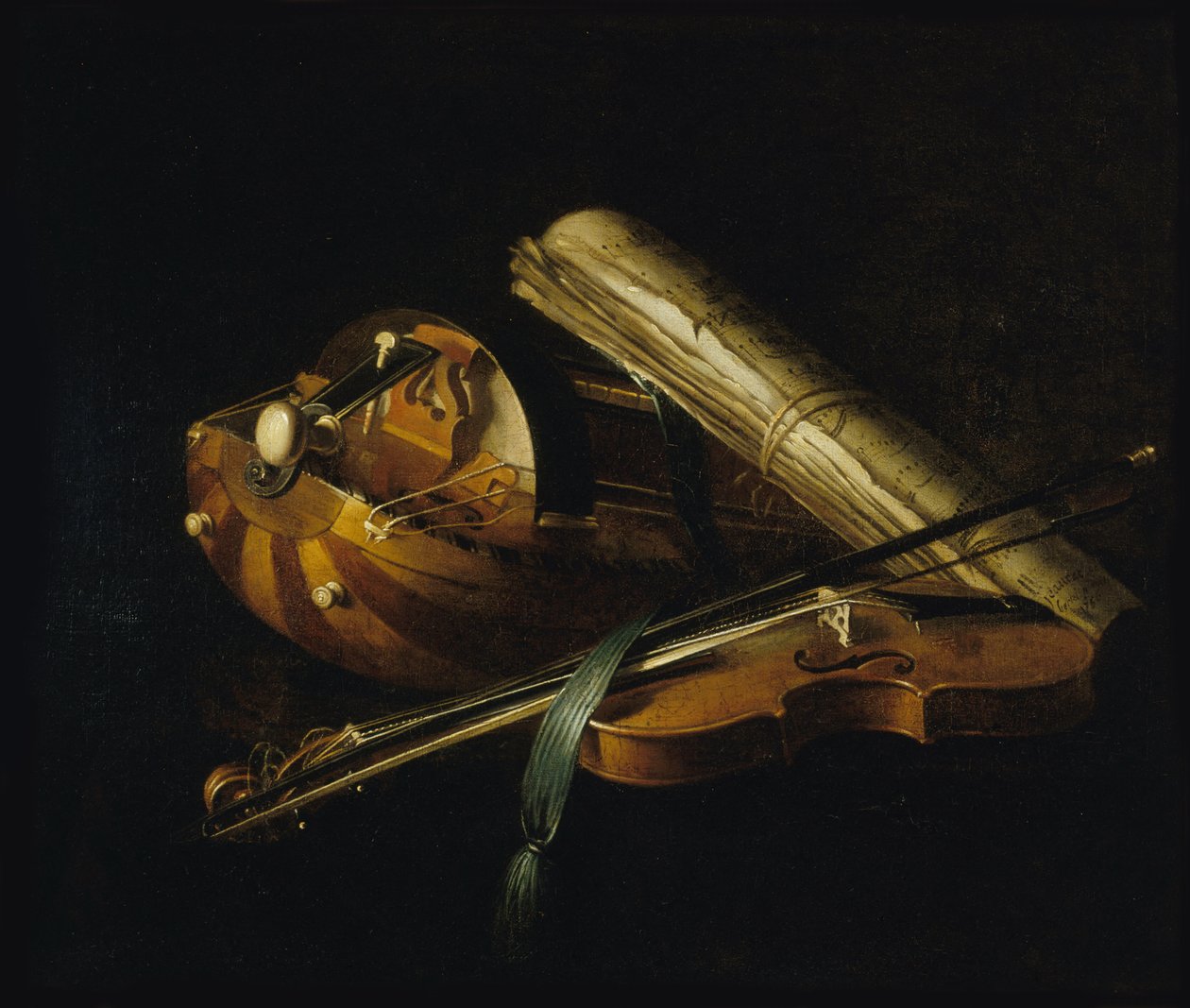 Nature morte avec des instruments de musique, 1756 - Nicolas Henri Jeaurat de Bertry
