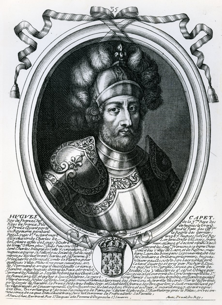 Hugues I Capet (941-96) Roi de France, de 