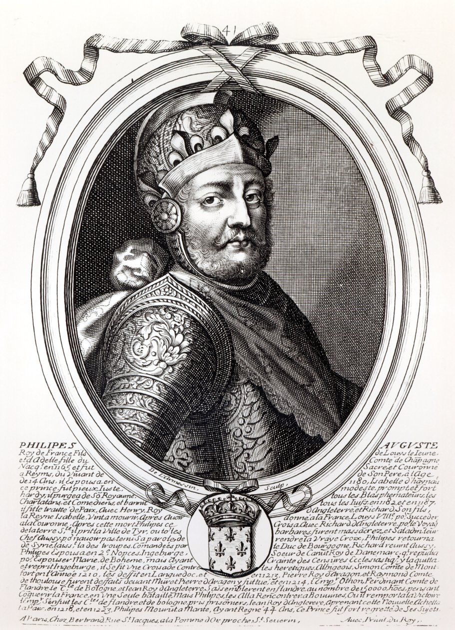 Philippe Auguste II (1165-1223) Roi de France, de 