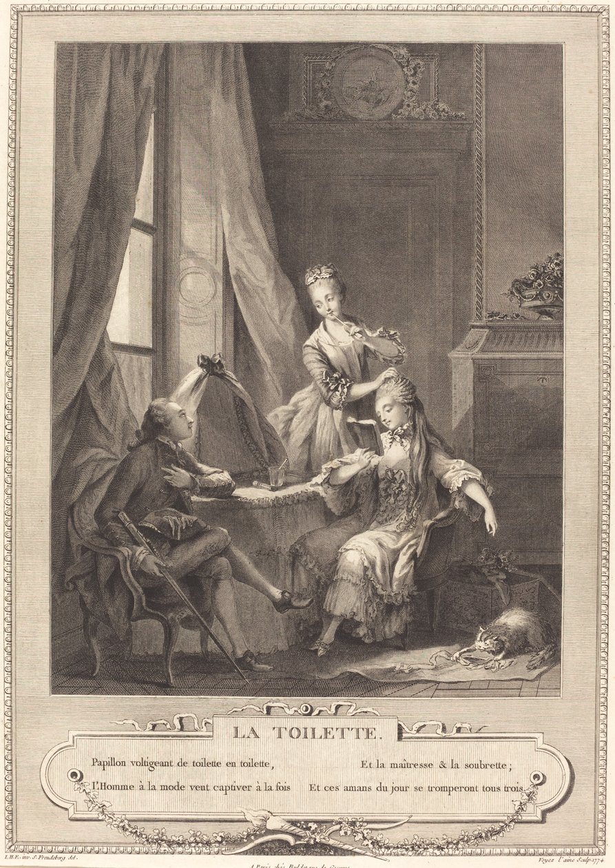 La toilette - Nicolas Joseph Voyez after Sigmund Freudenberger