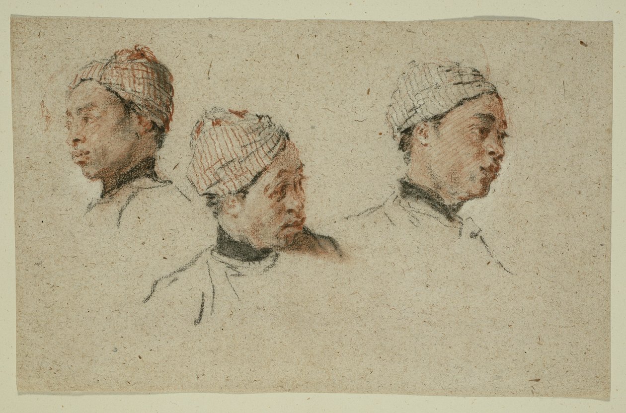 Trois études de la tête d