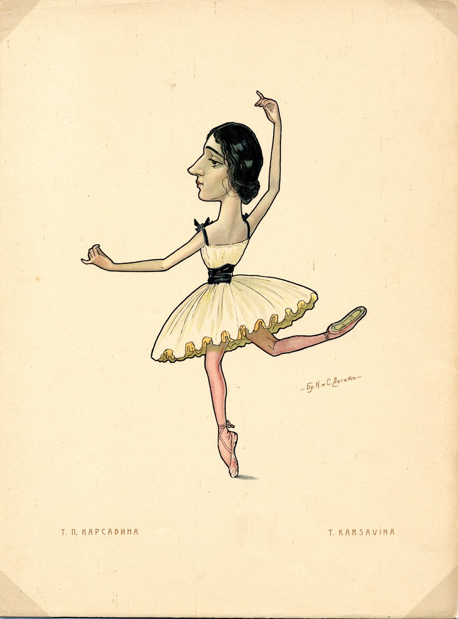 Portrait de Tamara Karsavina, ballerine russe - Nicolas Legat