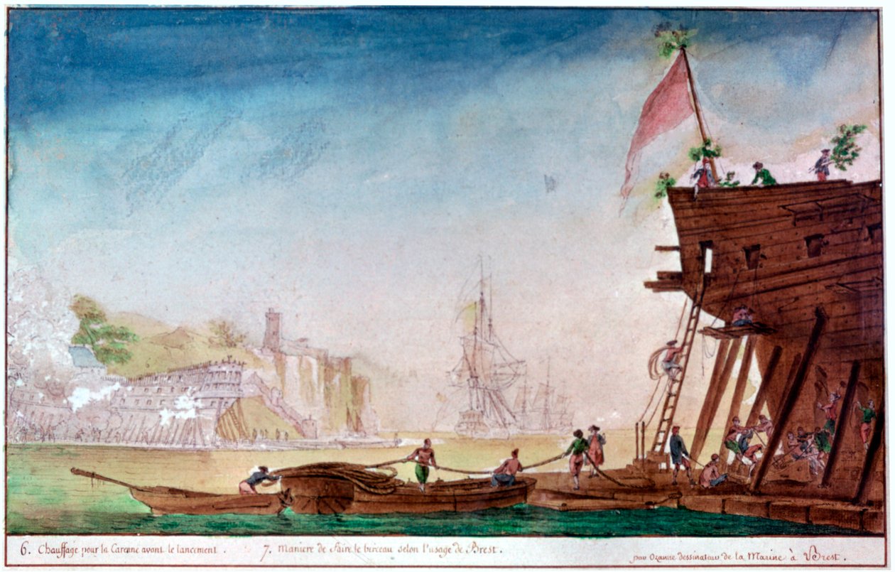 La Marina de Brest, vers 1750-1810 - Nicolas Marie Ozanne