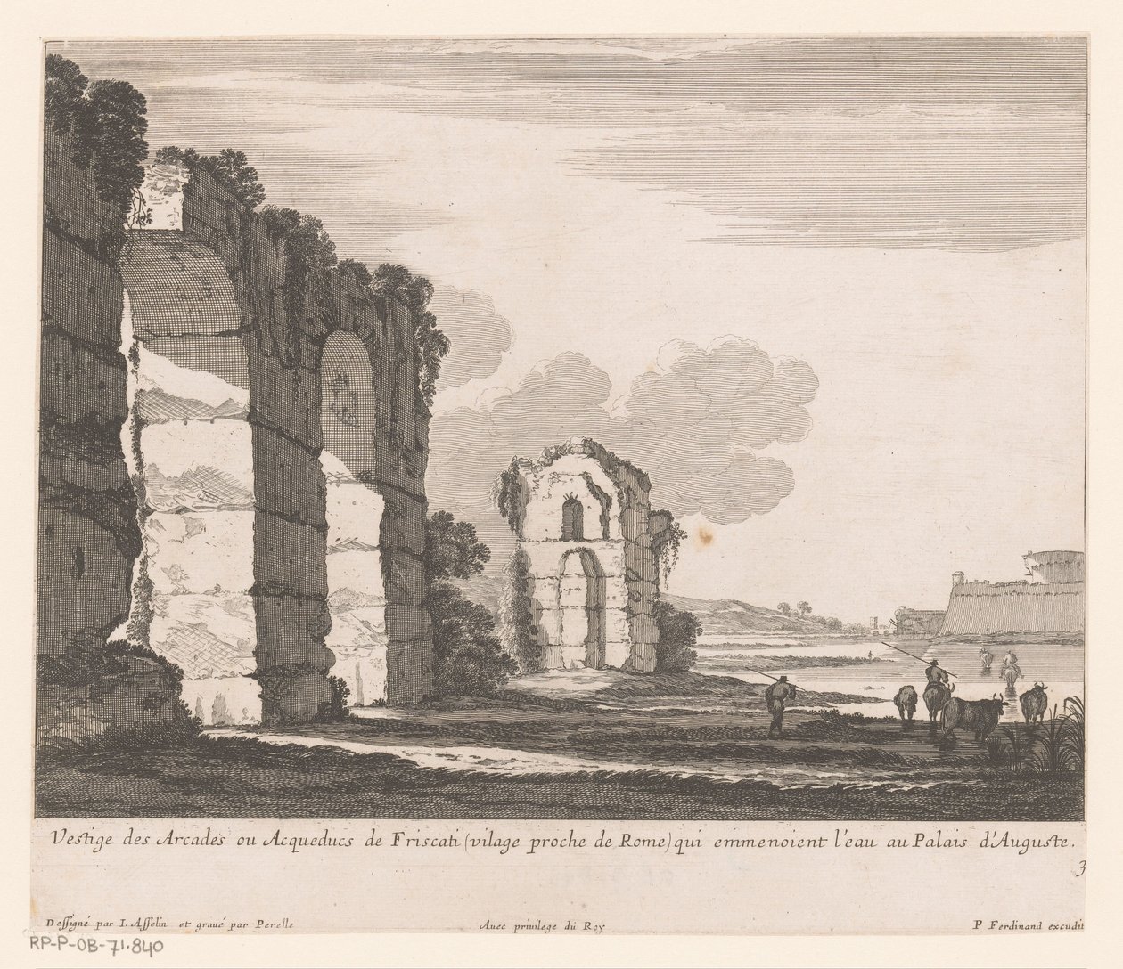 Paysage avec ruines et bergers - Nicolas Perelle