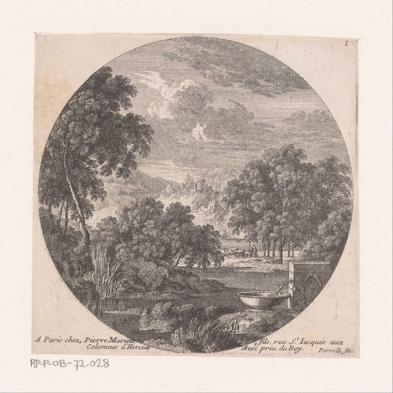 Paysage fluvial avec source - Nicolas Perelle